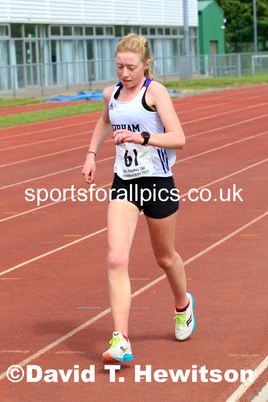 2022 North Eastern Counties AA 10000 metres Champs., Chester le Street, Sat,. May 21st. Photo: David T. Hewitson/Sports for All Pics